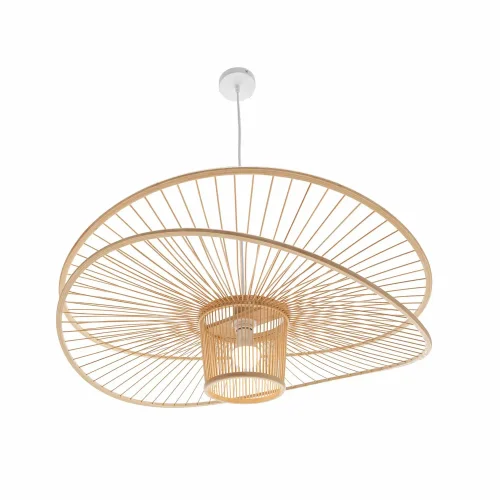 CANDEEIRO DE TETO EM MADEIRA Ø60CM E27 PORTOBELO