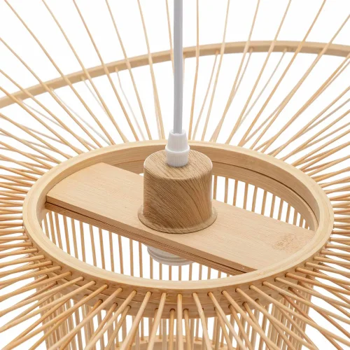 CANDEEIRO DE TETO EM MADEIRA Ø60CM E27 PORTOBELO