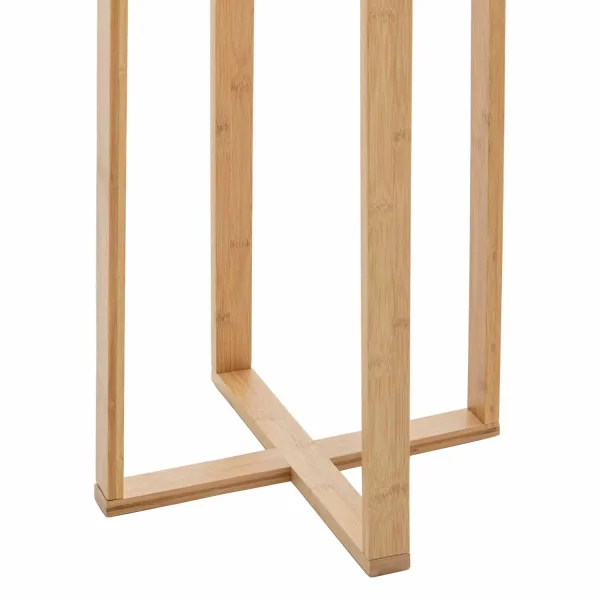 CANDEEIRO DE PÉ EM MADEIRA E TECIDO Ø43CM E27 HAGEN