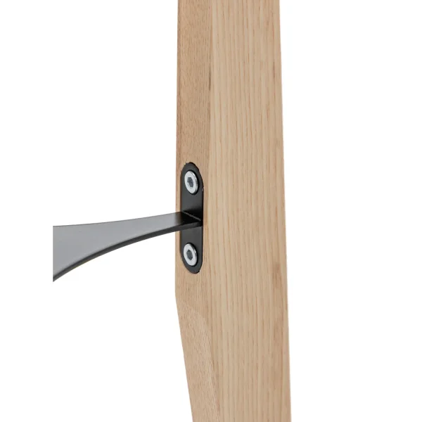 CANDEEIRO DE PÉ EM MADEIRA E TECIDO 2 LUZES E27 Ø36CM HAGEN