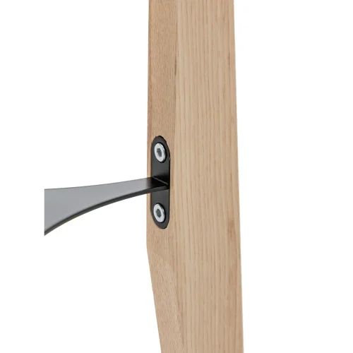 CANDEEIRO DE PÉ EM MADEIRA E TECIDO 2 LUZES E27 Ø36CM HAGEN