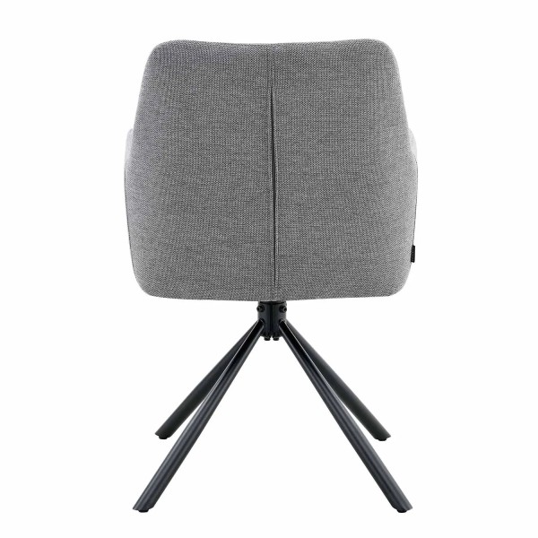 CADEIRA GIRATÓRIA ESTOFADA CINZA FABRIZIO