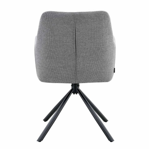 CADEIRA GIRATÓRIA ESTOFADA CINZA FABRIZIO