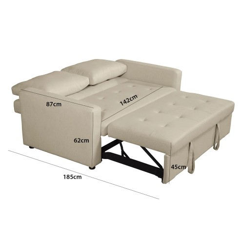 SOFÁ-CAMA ESTOFADO ARENA TOKIO