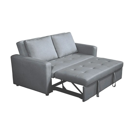 SOFÁ-CAMA ESTOFADO CINZA TOKIO 2