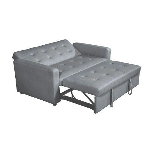 SOFÁ-CAMA ESTOFADO CINZA TOKIO