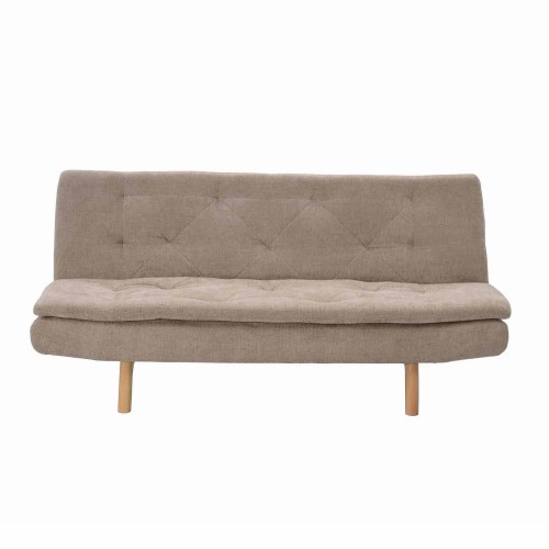 SOFÁ CAMA EM TECIDO AREIA VELMA