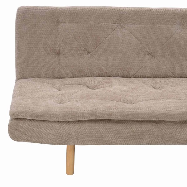 SOFÁ CAMA EM TECIDO AREIA VELMA