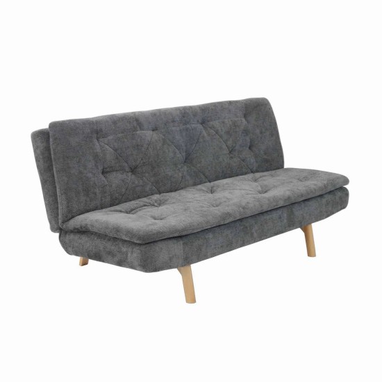SOFÁ CAMA EM TECIDO CINZENTO MARENGO VELMA