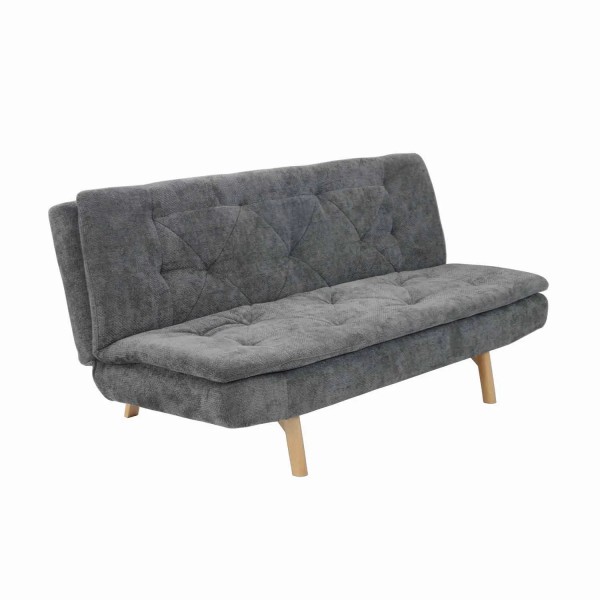 SOFÁ CAMA EM TECIDO CINZENTO MARENGO VELMA