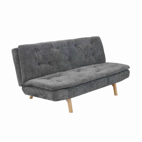 SOFÁ CAMA EM TECIDO CINZENTO MARENGO VELMA