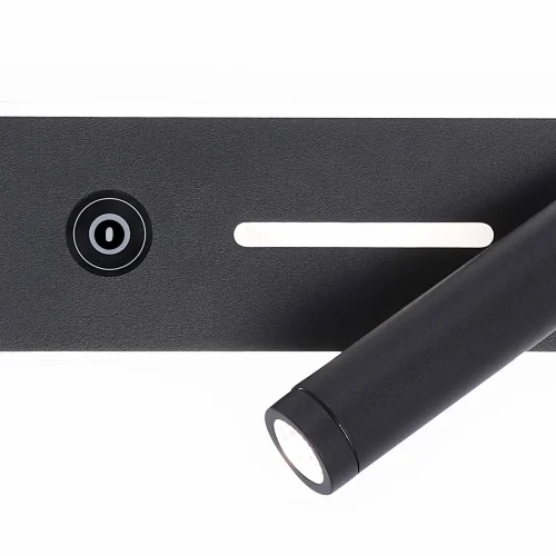 APLIQUE LED 9W 3000–6000K TÁTIL PRETO KIAN