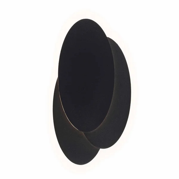 APLIQUE LED DECORATIVO 8W 3000-6000K PRETO LUNE