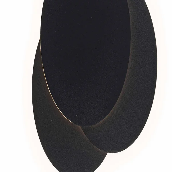 APLIQUE LED DECORATIVO 8W 3000-6000K PRETO LUNE