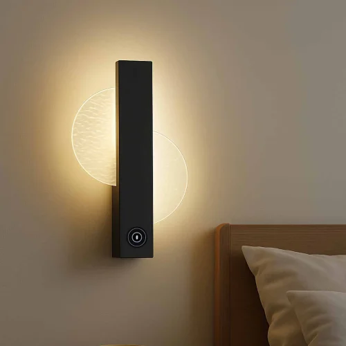 APLIQUE LED 5W 3000–6000K PRETO TYRA