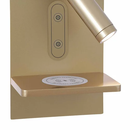 APLIQUE LED 10W 3000–6000K TÁTIL DOURADO COM CARREGAMENTO SEM FIOS MILO