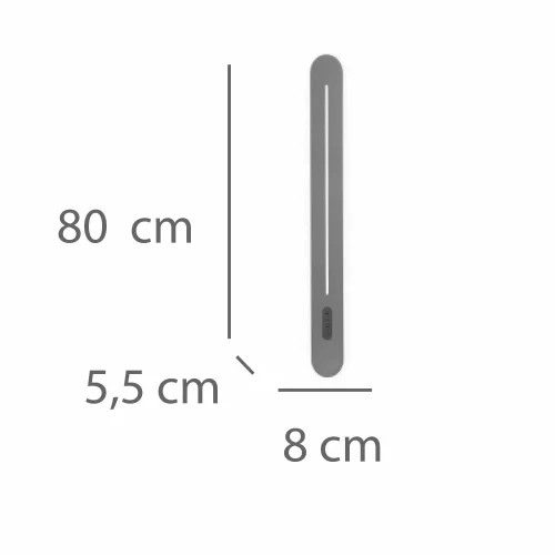 APLIQUE LED 21W 3000–6000K TÁTIL 80CM BRANCO ISANDRO