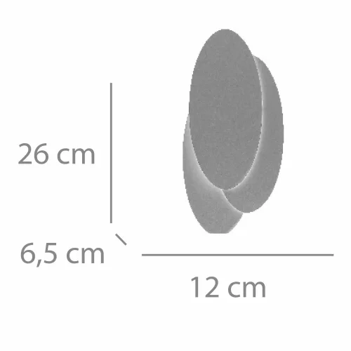APLIQUE LED DECORATIVO 8W 3000-6000K BRANCO LUNE