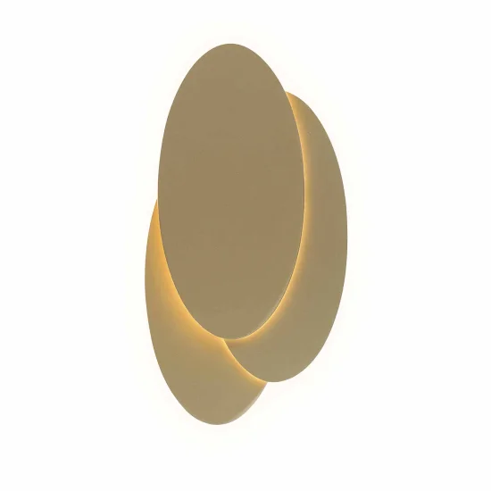 APLIQUE LED DECORATIVO 8W 3000-6000K DOURADO LUNE 2