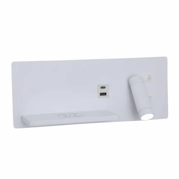 APLIQUE LED 8W 3000–6000K TÁTIL BRANCO COM CARREGAMENTO SEM FIOS ZEKO