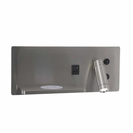 APLIQUE LED 8W 3000–6000K TÁTIL NÍQUEL COM CARREGAMENTO SEM FIOS ZEKO 2