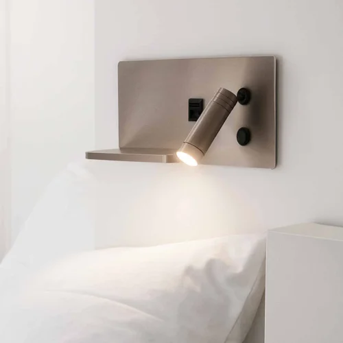 APLIQUE LED 8W 3000–6000K TÁTIL NÍQUEL COM CARREGAMENTO SEM FIOS ZEKO