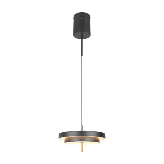 CANDEEIRO DE TETO LED 34,5W REGULÁVEL 2300-3000-4000K PRETO DOURADO ELIX