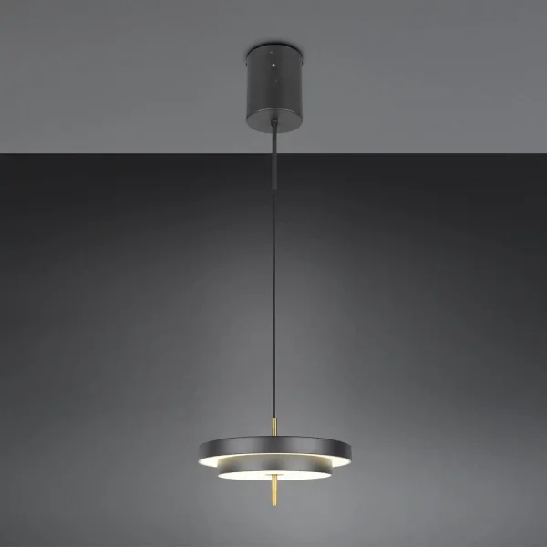 CANDEEIRO DE TETO LED 34,5W REGULÁVEL 2300-3000-4000K PRETO DOURADO ELIX