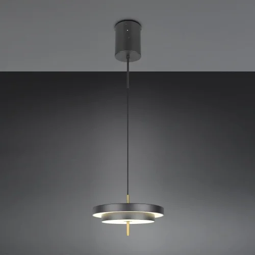 CANDEEIRO DE TETO LED 34,5W REGULÁVEL 2300-3000-4000K PRETO DOURADO ELIX