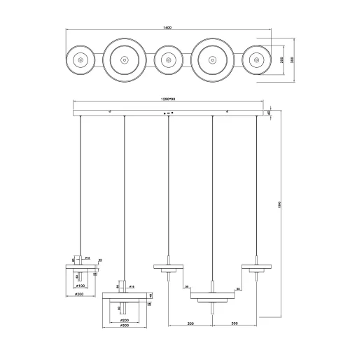 CANDEEIRO DE TETO LED 50W REGULÁVEL 2300-3000-4000K CINZA QUENTE ELIX