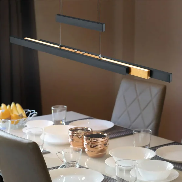 CANDEEIRO DE TETO LED 45W 2700K-5000K PRETO LUNOR