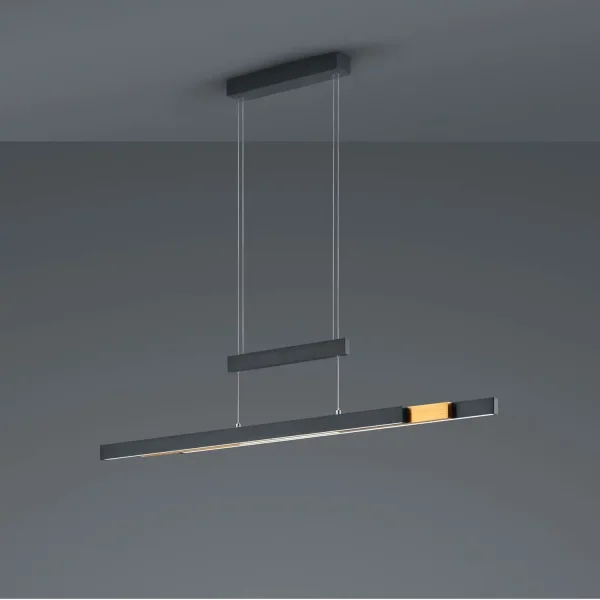 CANDEEIRO DE TETO LED 45W 2700K-5000K PRETO LUNOR