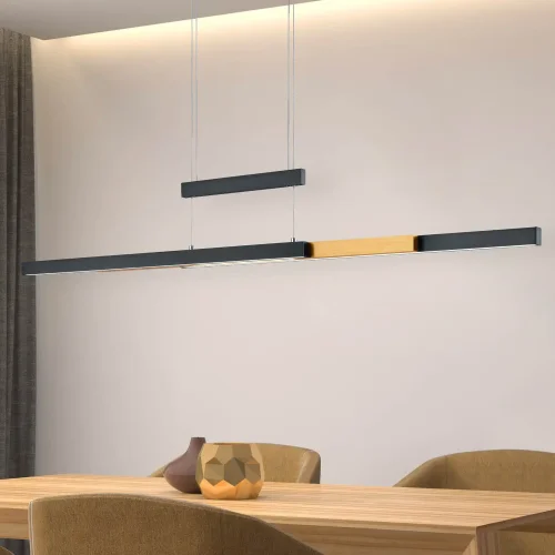 CANDEEIRO DE TETO LED 45W 2700K-5000K PRETO LUNOR