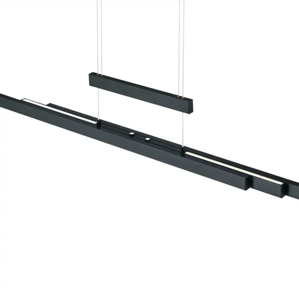 CANDEEIRO DE TETO LED 45W 2700K-5000K PRETO LUNOR