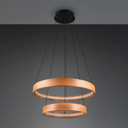 CANDEEIRO DE TETO LED 37W 3000K MADEIRA NATURAL SOLAN