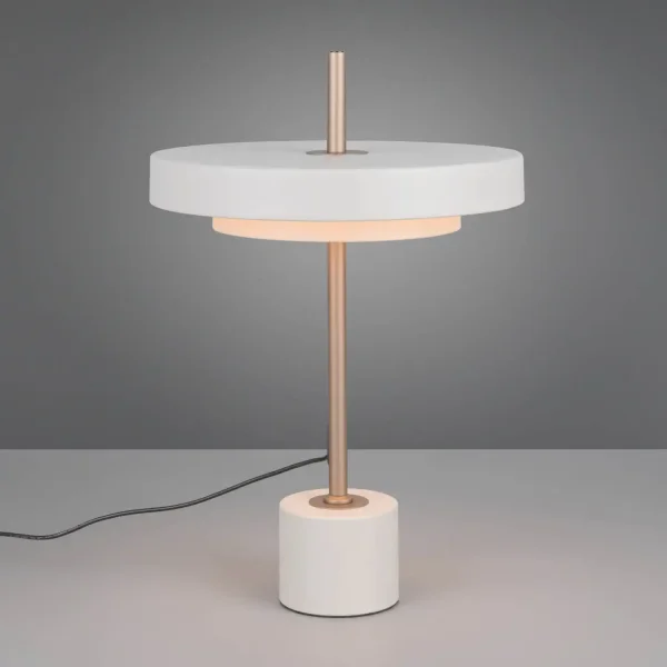 CANDEEIRO DE MESA LED 12W REGULÁVEL 2300-3000-4000K CINZENTO QUENTE ELIX