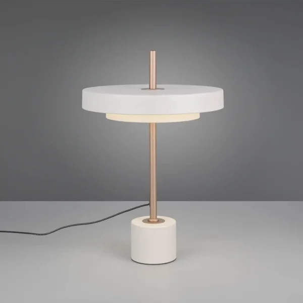 CANDEEIRO DE MESA LED 12W REGULÁVEL 2300-3000-4000K CINZENTO QUENTE ELIX