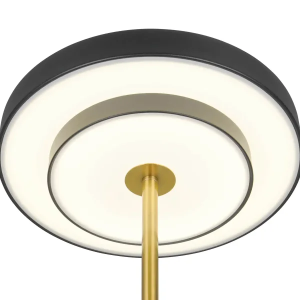 CANDEEIRO DE MESA LED 12W REGULÁVEL 2300-3000-4000K PRETO E DOURADO ELIX