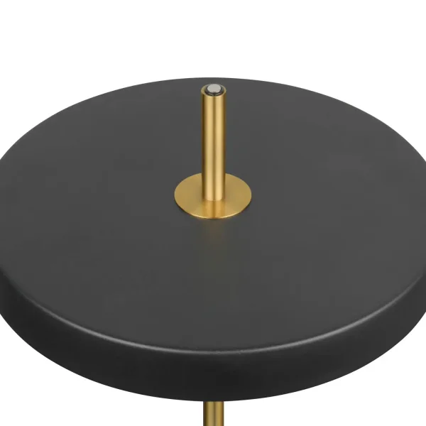 CANDEEIRO DE MESA LED 12W REGULÁVEL 2300-3000-4000K PRETO E DOURADO ELIX