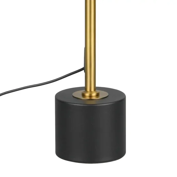 CANDEEIRO DE MESA LED 12W REGULÁVEL 2300-3000-4000K PRETO E DOURADO ELIX