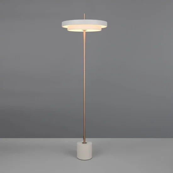 CANDEEIRO DE PISO LED 21W REGULÁVEL 2300-3000-4000K CINZA QUENTE ELIX