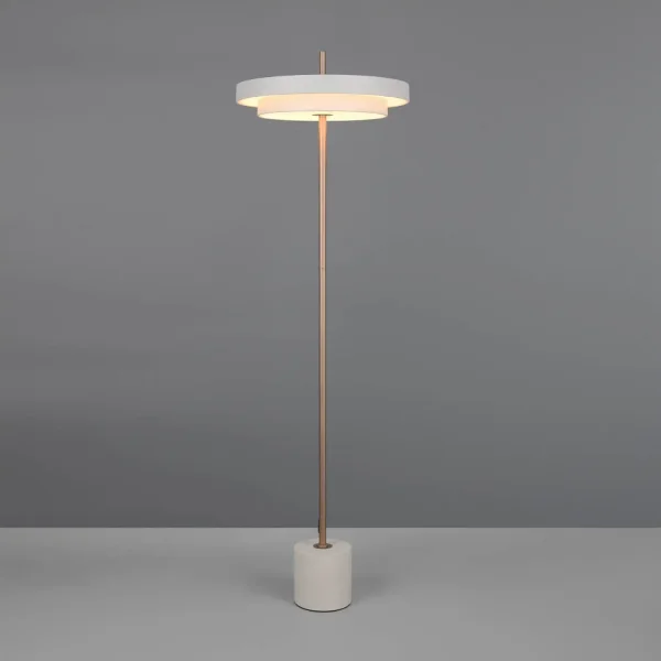 CANDEEIRO DE PISO LED 21W REGULÁVEL 2300-3000-4000K CINZA QUENTE ELIX