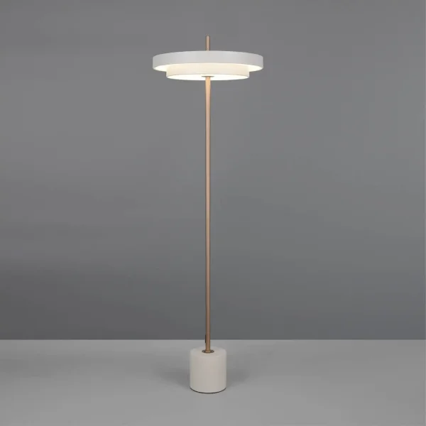 CANDEEIRO DE PISO LED 21W REGULÁVEL 2300-3000-4000K CINZA QUENTE ELIX