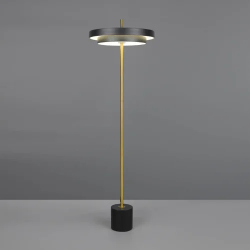 CANDEEIRO DE PISO LED 21W REGULÁVEL 2300-3000-4000K PRETO E DOURADO ELIX