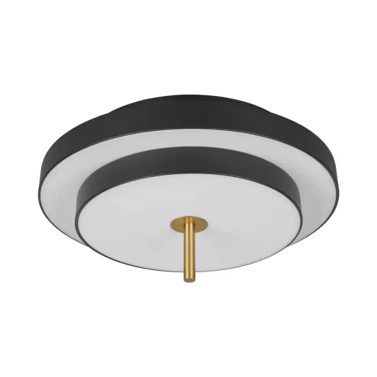 PLAFON LED 34,5W 2300-3000-4000K PRETO DOURADO ELIX 2