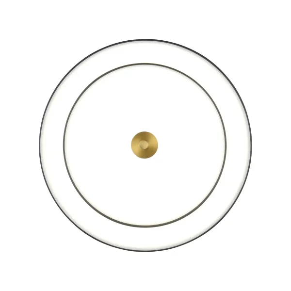 PLAFON LED 34,5W 2300-3000-4000K PRETO DOURADO ELIX