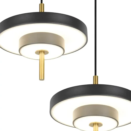 CANDEEIRO DE TETO LED 30W REGULÁVEL 2300-3000-4000K PRETO DOURADO ELIX