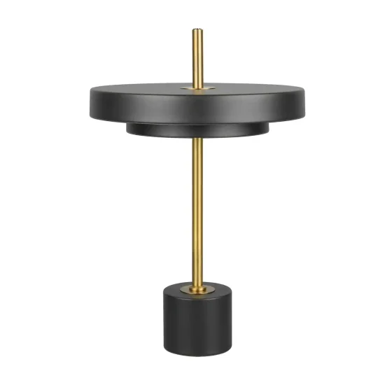 CANDEEIRO DE MESA LED 12W REGULÁVEL 2300-3000-4000K PRETO E DOURADO ELIX 2