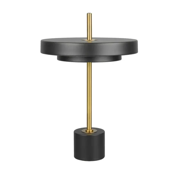 CANDEEIRO DE MESA LED 12W REGULÁVEL 2300-3000-4000K PRETO E DOURADO ELIX