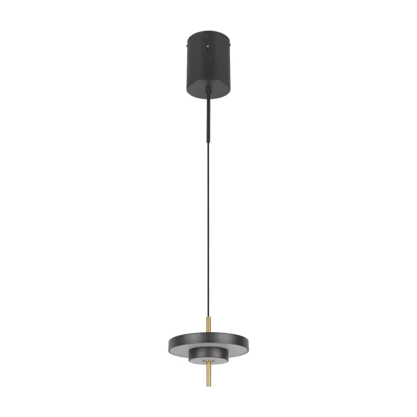 CANDEEIRO DE TETO LED 10W REGULÁVEL 2300-3000-4000K PRETO DOURADO ELIX
